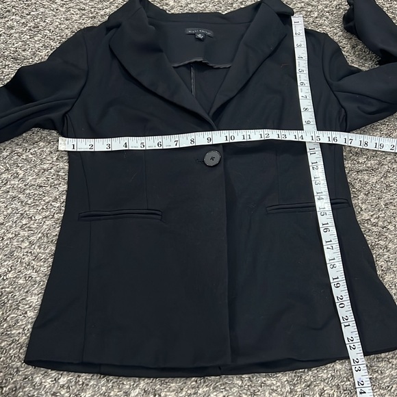 Willi Smith Black Knit One Button Blazer Size Medium - Picture 9 of 9